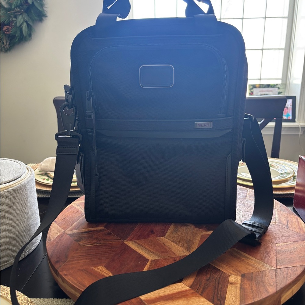 Tumi Black Messenger Bag